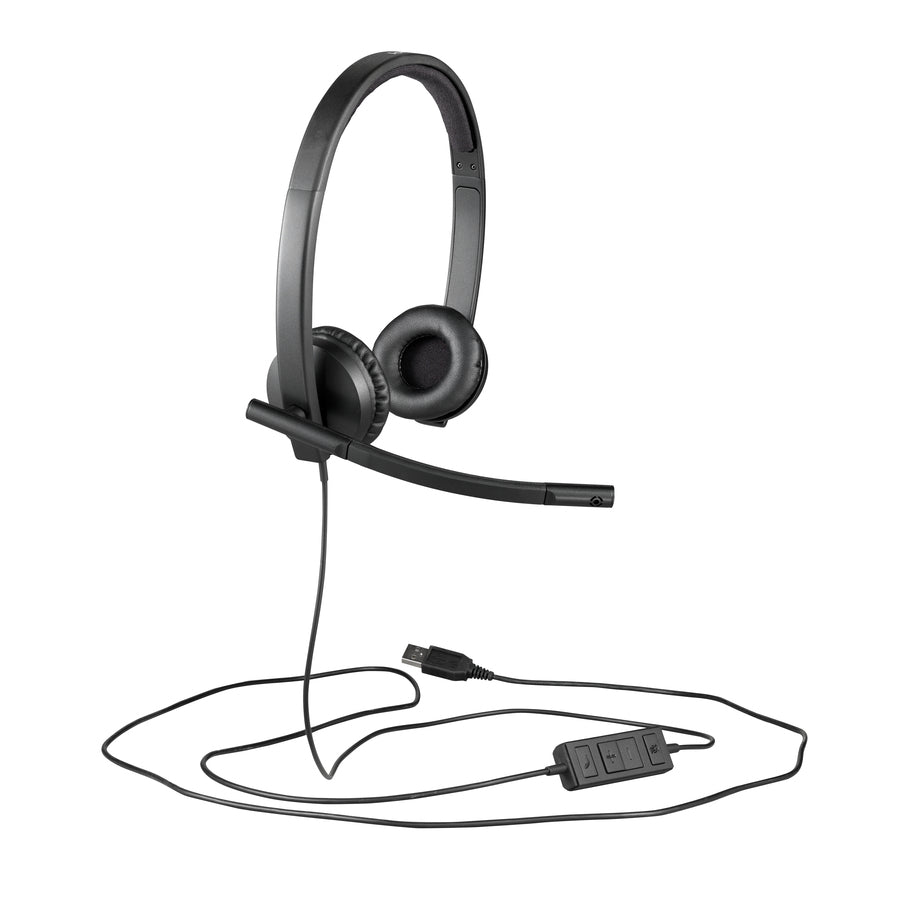 Logitech 981-000574 H570e USB Headset - Stereo - Over-the-head - Black