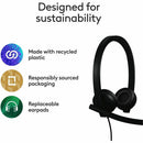 Logitech 981-000574 USB Headset Stereo H570e - Wired - Noise Cancelling