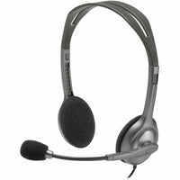 Logitech 981-000612 H111 Dual Plug Computer Stereo Headset - Noise Canceling