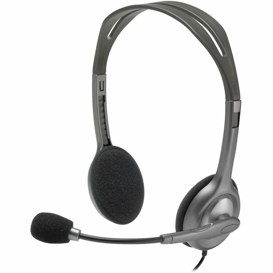 Logitech 981-000612 H111 Dual Plug Computer Stereo Headset - Noise Canceling