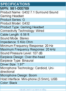 Logitech G 981-000769 G432 7.1 Surround Sound Gaming Headset
