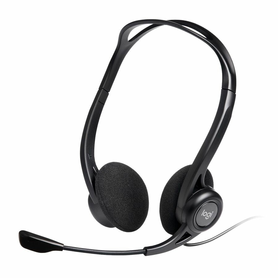 Logitech 981-000836 960 USB Computer Headset - Noise Cancelling - Black