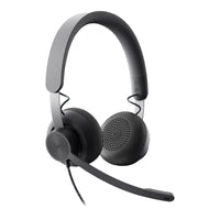 Logitech 981-000871 Zone Headset - Stereo - USB Type C - Wired - Over-the-head
