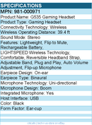 Logitech 981-000971 G535 Gaming Headset - Stereo - USB - Wireless