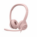 Logitech 981-001280 H390 USB-A Computer Headset, Rose - Stereo -Noise Cancelling