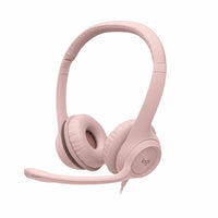 Logitech 981-001280 H390 USB-A Computer Headset, Rose - Stereo -Noise Cancelling