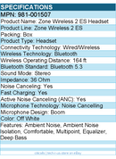 Logitech 981-001507 Zone Wireless 2 ES - Noise Canceling - Headset