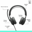 Logitech 981-001611 Zone Wired 2 for Business - Noise Canceling - Headset
