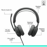 Logitech 981-001611 Zone Wired 2 for Business - Noise Canceling - Headset