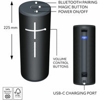 Logitech 984-001964 Ultimate Ears - Waterproof Bluetooth Speaker - Black