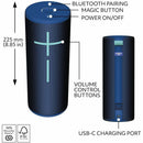 Logitech 984-001989 Ultimate Ears - Waterproof Bluetooth Speaker - Cobalt Blue