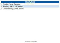 Logitech 989-000980 Zone Wired Earpad Covers-GRAPHITE