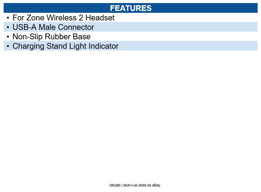 Logitech 989-001175 Zone wireless 2 charging stand