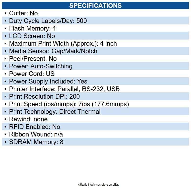TSC 99-158A013-1101 DA210 Desktop Direct Thermal Label Printer Black - 203dpi