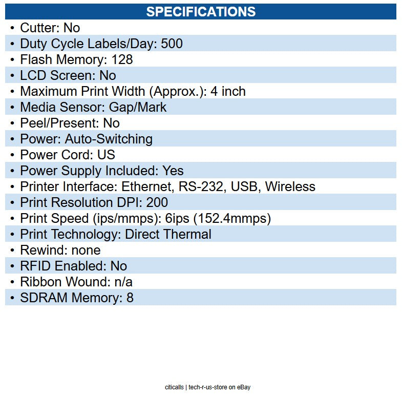 TSC 99-158A019-1701 DA210 Desktop Direct Thermal Label Printer Black - 203dpi