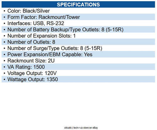 Eaton 9PX1500RT-L 1 Online Double-Conversion UPS Cybersecure Network Card Option