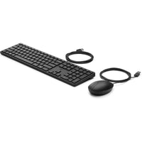 HP 9SR36UT#ABA Wired Desktop 320MK Mouse and Keyboard - Black