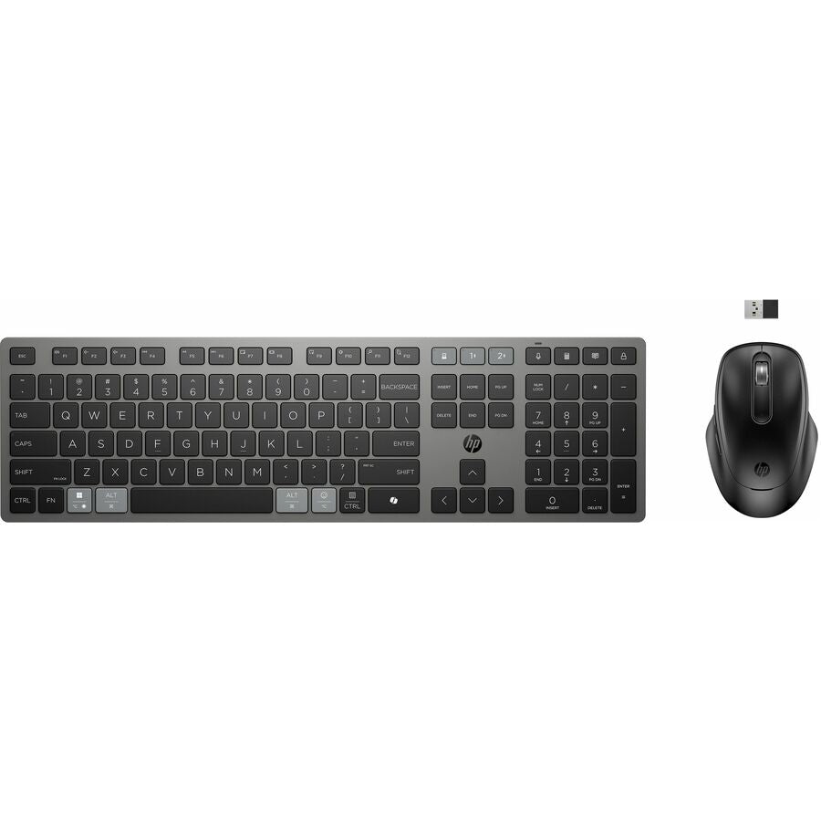 HP 9T5B0UT#ABA 725 Keyboard & Mouse - Bluetooth/RF - Nightfall Black