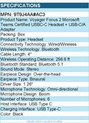 HP Poly 9T9J4AA#AC3 Voyager Focus 2 Microsoft Teams Certified Headset - Black