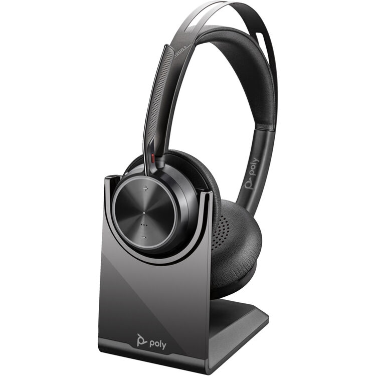 HP Poly 9T9J5AA#AC3 Voyager Focus 2 Headset - Google Assistant, Siri - Stereo