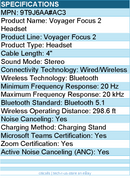 HP Poly 9T9J6AA#AC3 Voyager Focus 2 Microsoft Teams Certified USB-C-C Headset