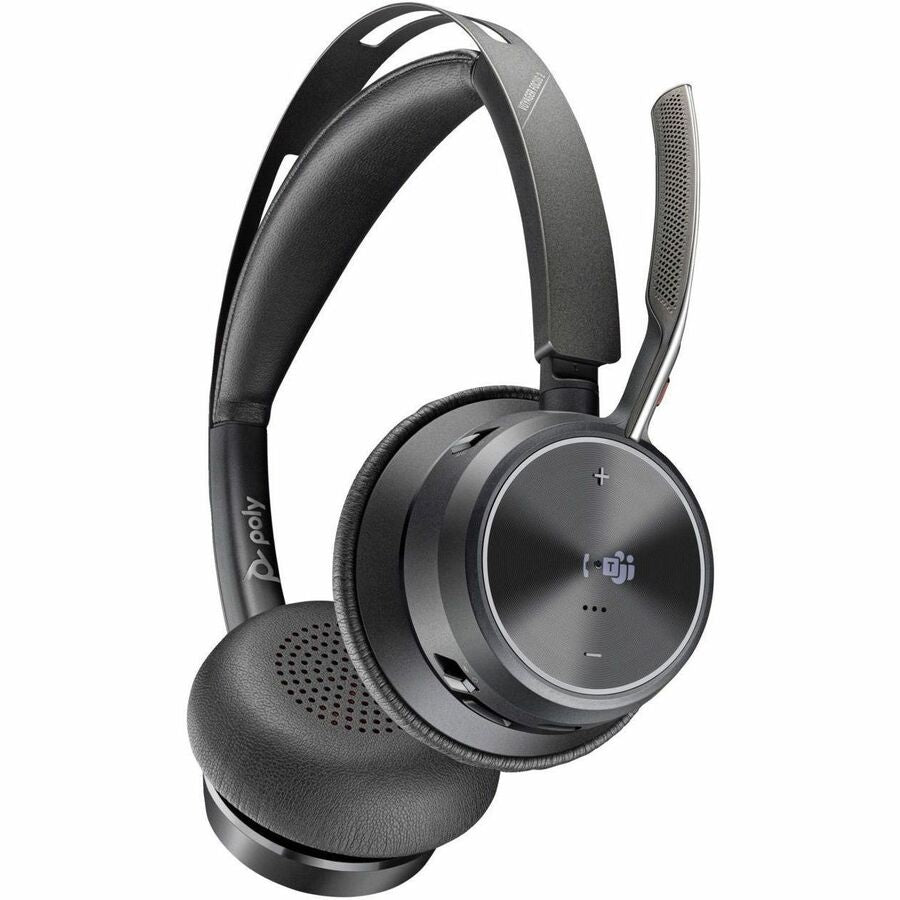 HP Poly 9T9J6AA#AC3 Voyager Focus 2 Headset -MicrosoftTeams Certification -Black