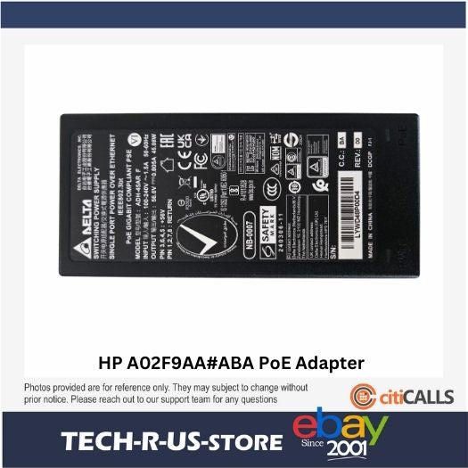HP Poly A02F9AA#ABA PoE+ Adapter and Cable Kit for use with Studio G62