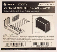 Lian-Li A3-1X Accessory Optional Vertical Kit for A3-mATX Black Retail
