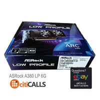 ASRock A380 LP 6G Intel Arc A380 Low Profile 6GB GDDR6 96-bit - Video card