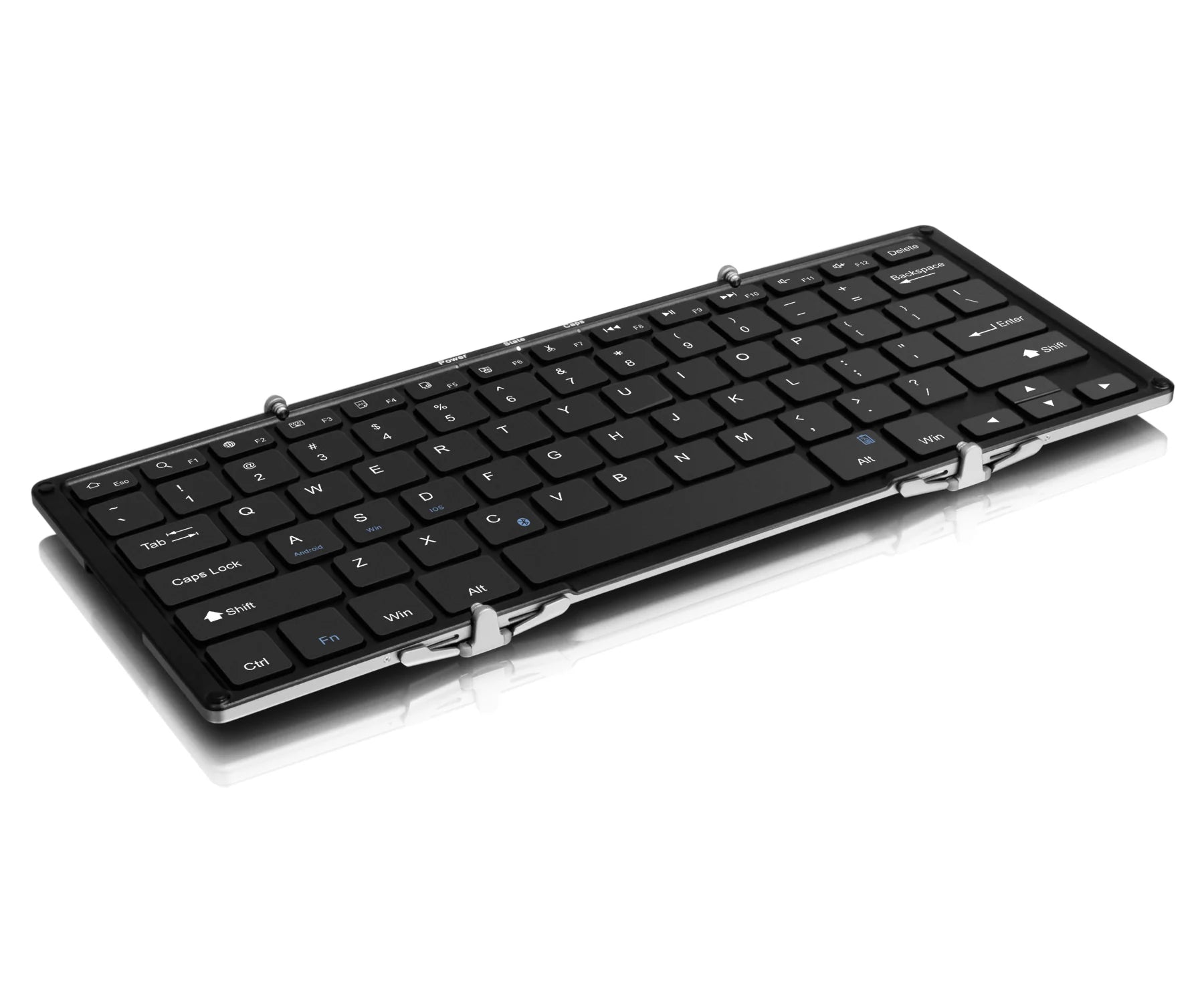 Aluratek ABLKO4F Portable Ultra Slim Trifold Bluetooth Keyboard Recgarge Battery