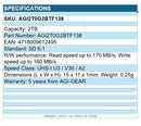 AGi AGI2T0G2BTF138 2TB TF138 UHS-I U3 V30 A2 MicroSD SD 6.1 Retail