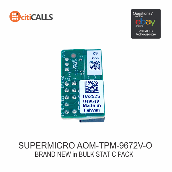 Supermicro AOM-TPM-9672V-O 10-Pin TPM Header TCG 2.0 Compliant Certified Part