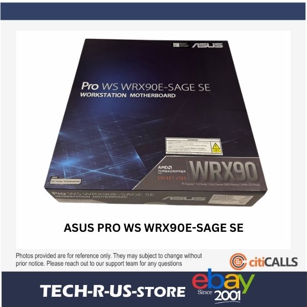 Asus PRO WS WRX90E-SAGE SE AMD sTR5 8-DDR5 M.2 SAS SATA dDP VGA 10Gb-ETH EEB