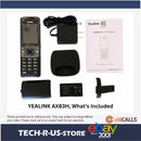 Yealink AX83H Cordless WiFi VoIP Handset 4 SIP Phone BT w Clip Cradle Battery