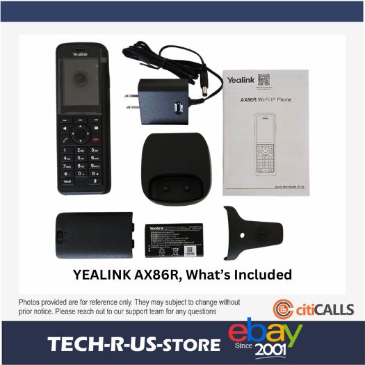Yealink AX86R Cordless Wi-Fi VoIP Handset Phone
