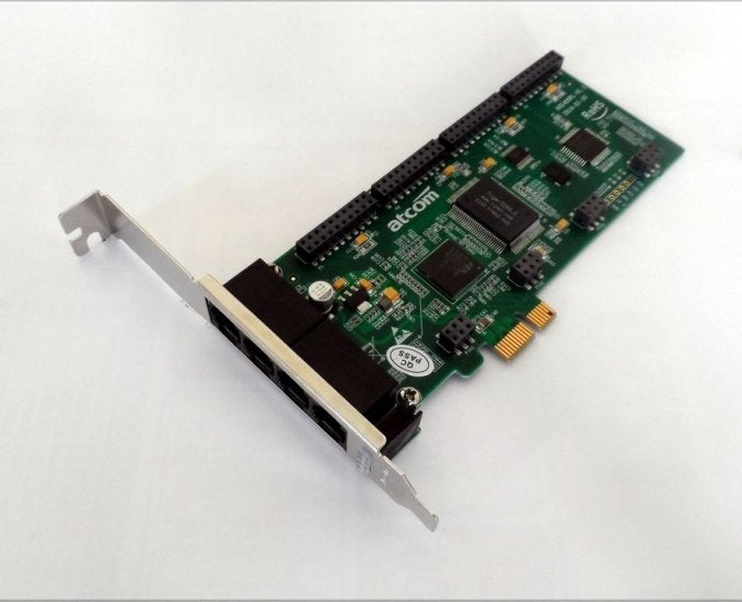 Atcom AXE400P-00 4 Port Analog PCI-E Asterisk Card with 0 FXS 0 FXO