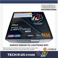 ASRock B650M PG LIGHTNING WIFI Motherboard - B650 AMD AM5 Max192GB DDR5 PCIe