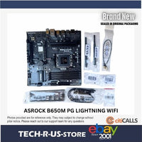 ASRock B650M PG LIGHTNING WIFI Motherboard - B650 AMD AM5 Max192GB DDR5 PCIe