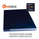 Pioneer BDR-XD08B Slim BDRW DVDRW Blu-Ray Disc Writer Clamshell USB 3.2 Black