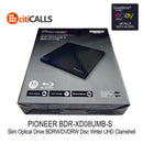 Pioneer BDR-XD08UMB-S Slim BDRW DVDRW Blu-Ray Disc Writer UHD Clamshell Black