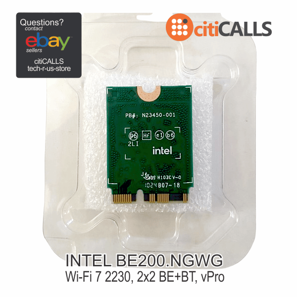 Intel BE200.NGWG WiFi 7 BE200 2230 2x2 BE + BT vPRO Windows 10/11