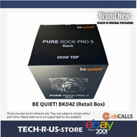 be quiet! BK042 Pure Rock Pro 3 Black CPU Air Cooler - 2000 RPM - 4 pin - 12 V