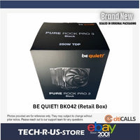 be quiet! BK042 Pure Rock Pro 3 Black CPU Air Cooler - 2000 RPM - 4 pin - 12 V