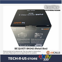 be quiet! BK042 Pure Rock Pro 3 Black CPU Air Cooler - 2000 RPM - 4 pin - 12 V