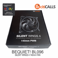 be quiet! BL096 PC Case Fan - Silent Wings 4 140mm PWM Black Retail