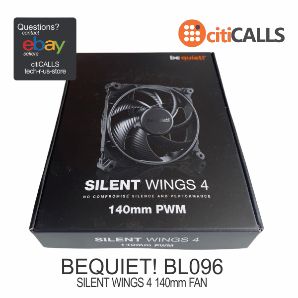 be quiet! BL096 PC Case Fan - Silent Wings 4 140mm PWM Black Retail