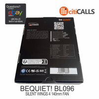 be quiet! BL096 PC Case Fan - Silent Wings 4 140mm PWM Black Retail