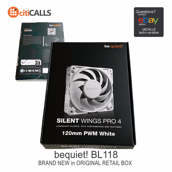 be quiet! BL118 SILENT-WINGS-PRO-4 120mm PWM 6-Pole Motor FAN FDB Bearing White