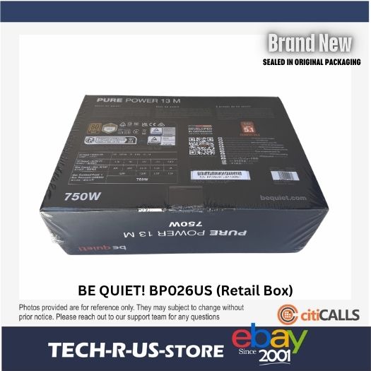 be quiet! BP026US Power Supply - Pure Power 13 M 750W Black - Retail