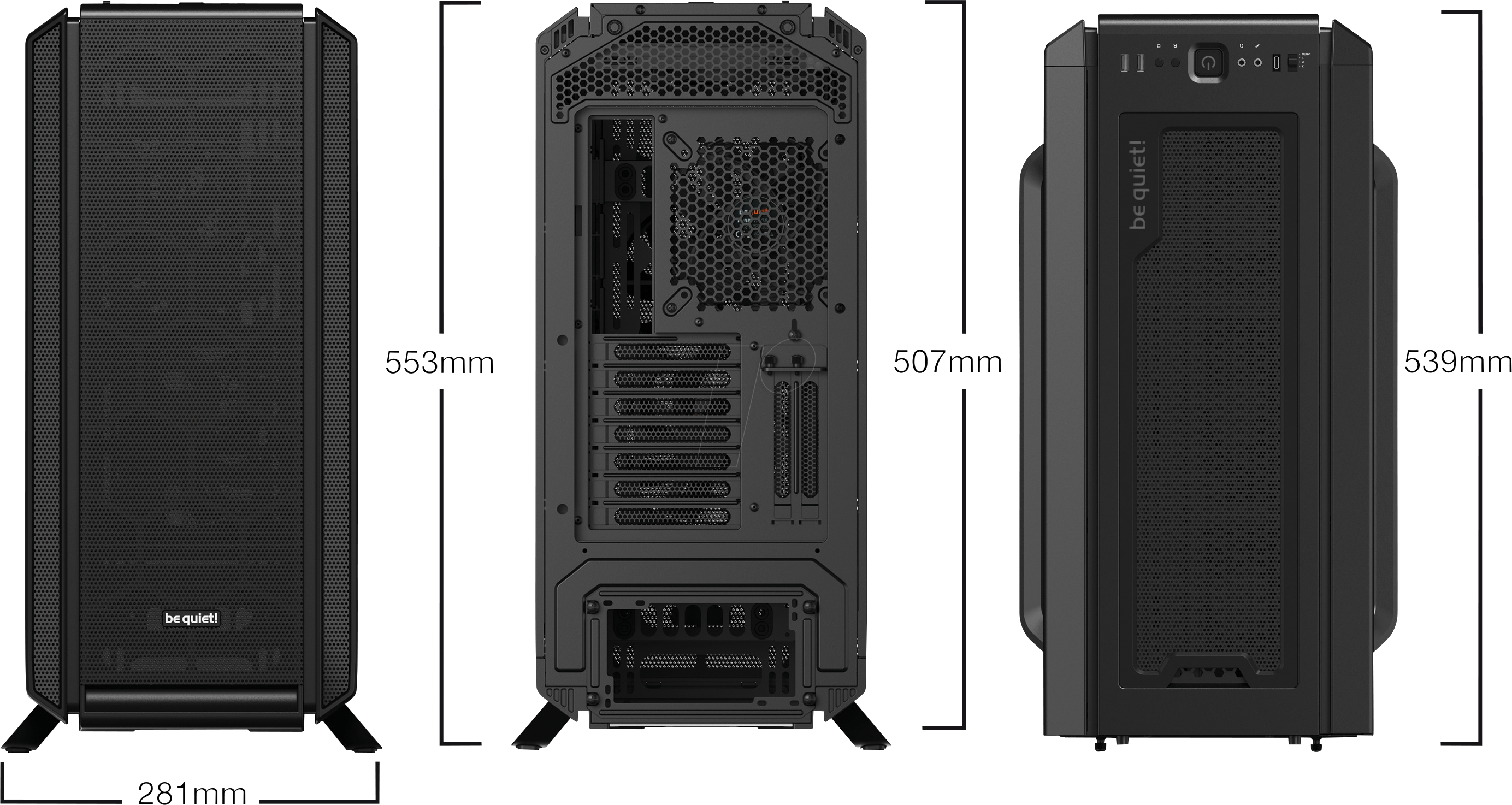 be quiet! BG039 Silent Base 802 - tower - extended ATX Computer Case